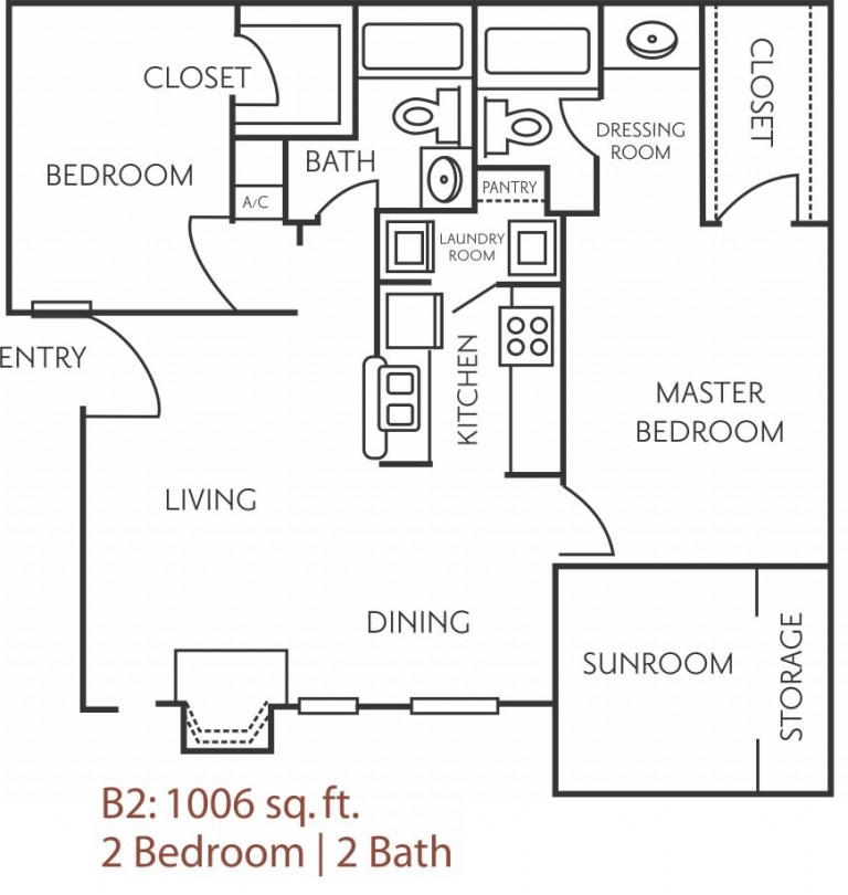on Ella Houston, TX Plan B2 APARTAMENTOS HOUSTON